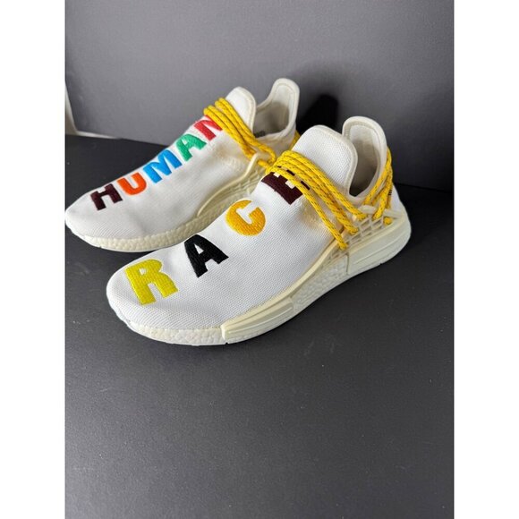 Pharrell X Adidas NMD Human Race Sneakers Colorful Sample Mens US 10 UK 10  1/2